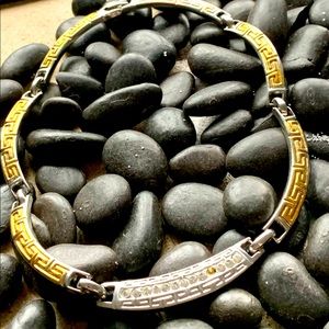 Clearance- Silver/Gold Toned Choker Necklace